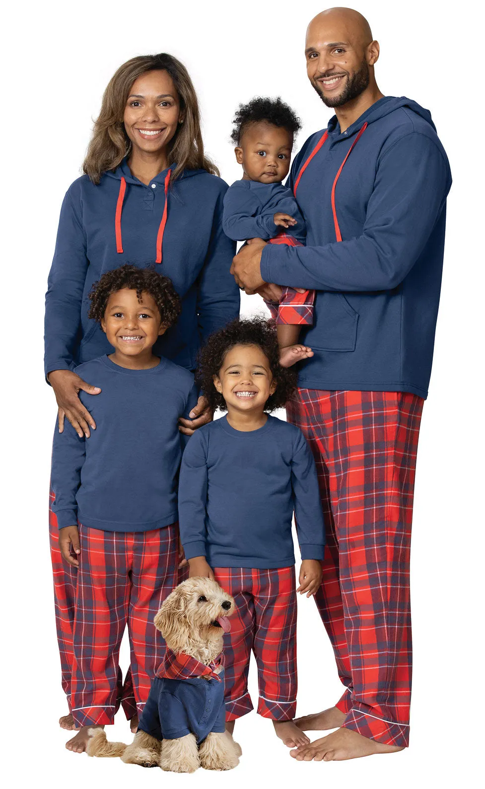 Americana Plaid Infant Pajamas - Family Set