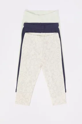Baby Character Print Legging (3 Pack)