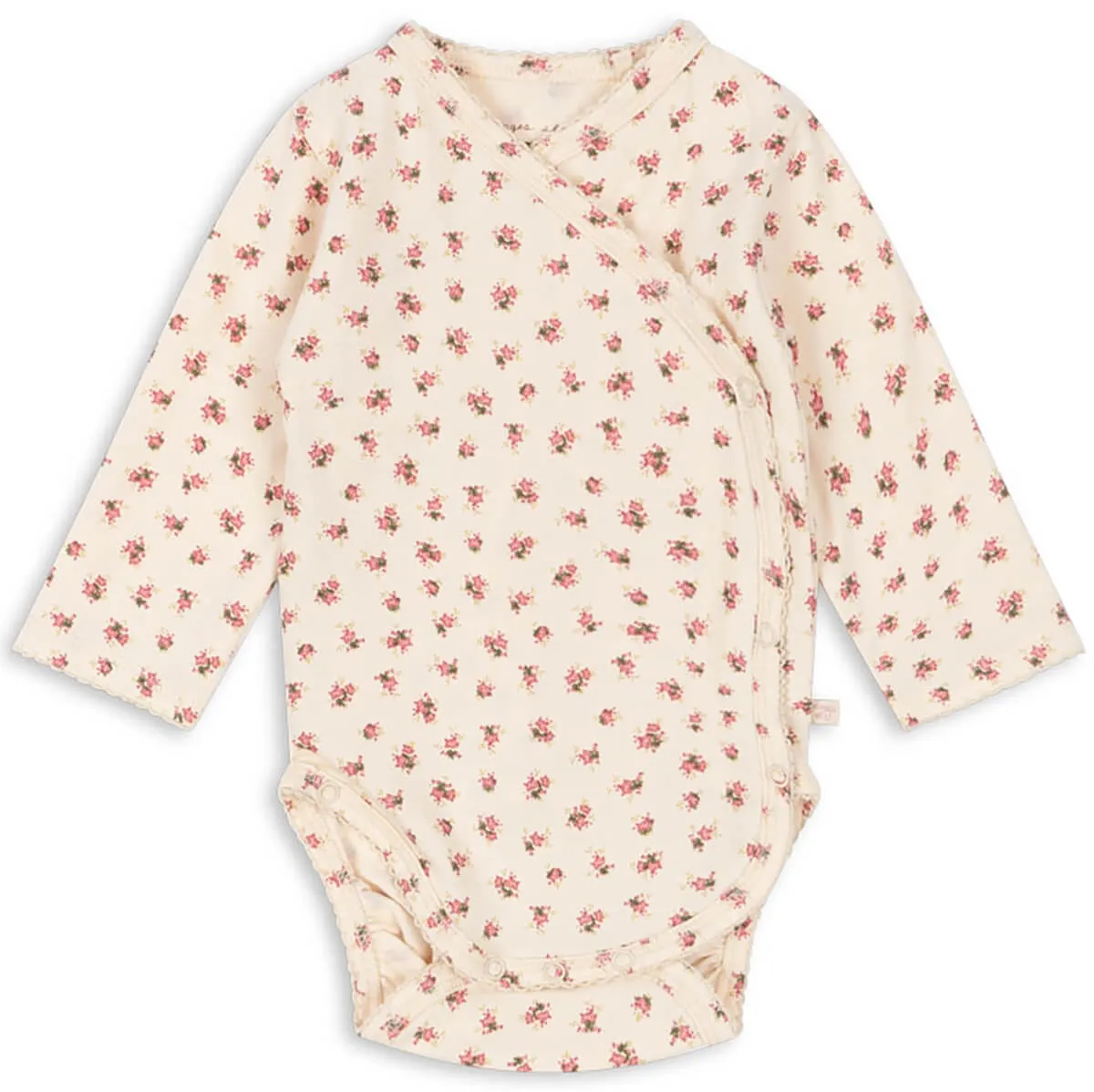 Basic Wrap Newborn Long Sleeve Body in Bloomie by Konges Sløjd
