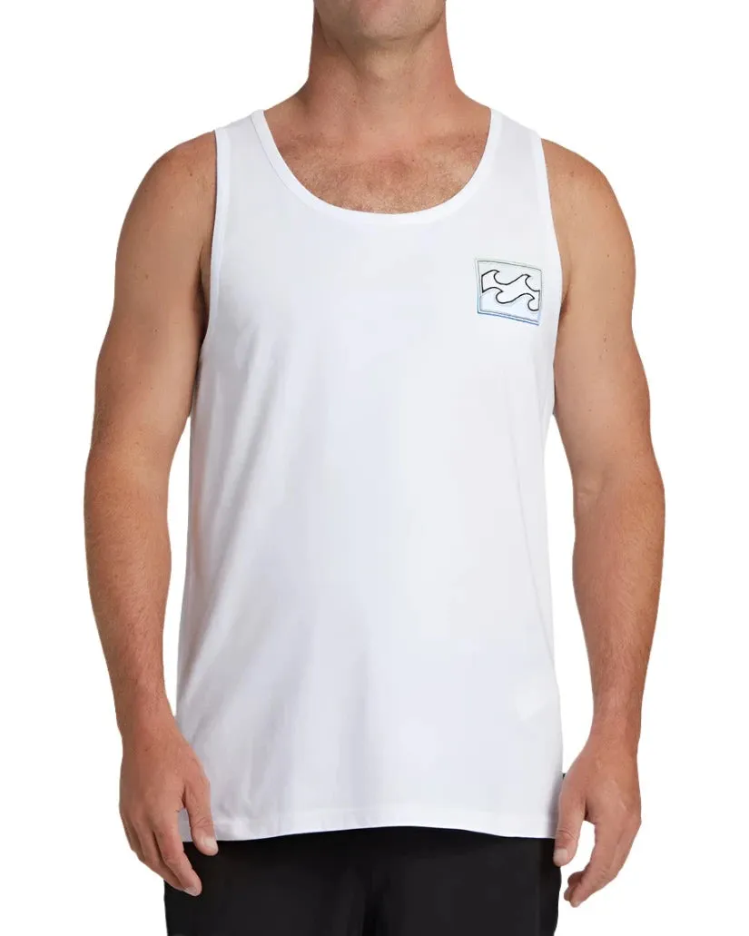 BILLABONG Crayon Wave Tank Top White