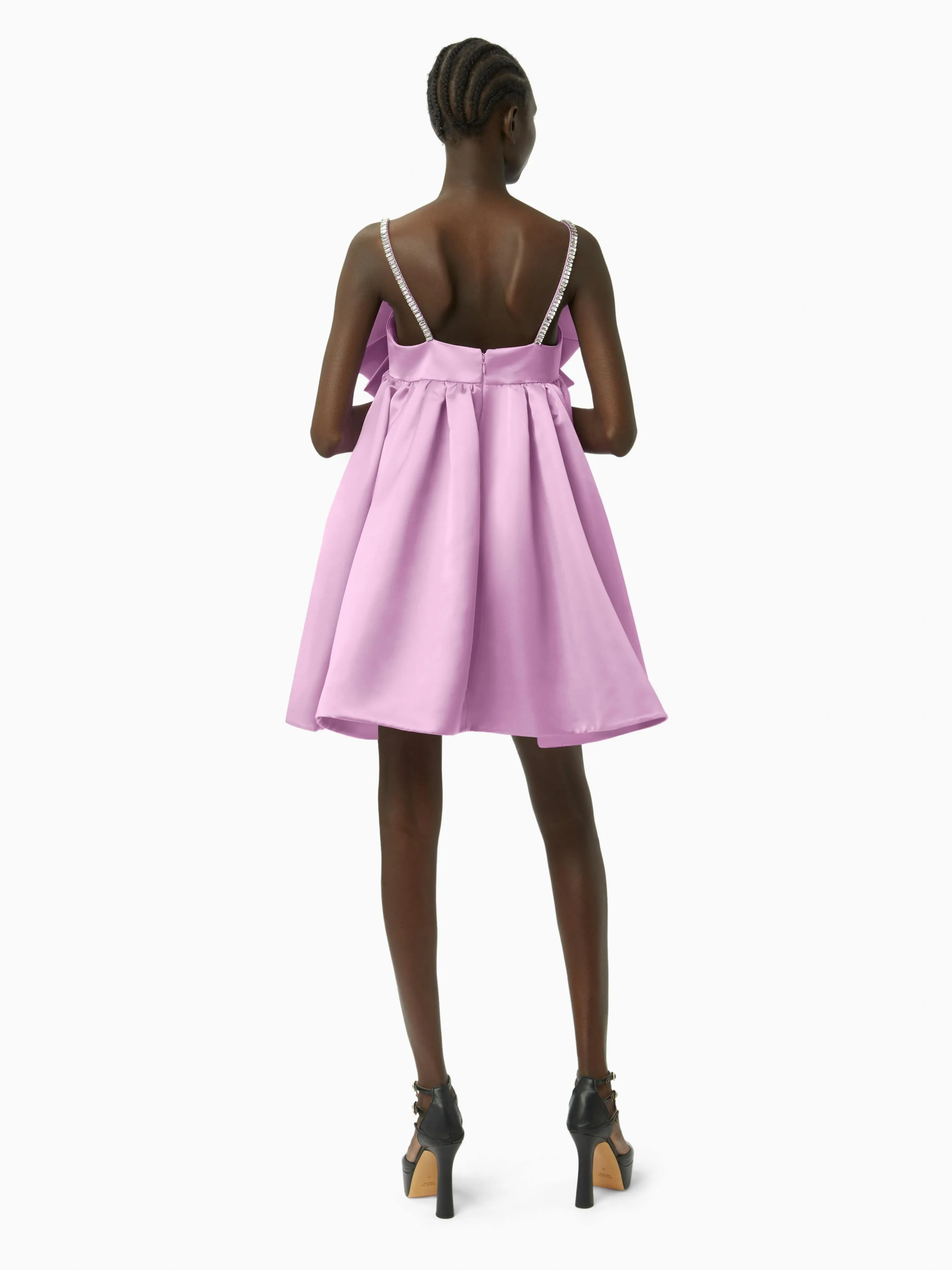 BOW FRONT FLARED DRESS (TEST)