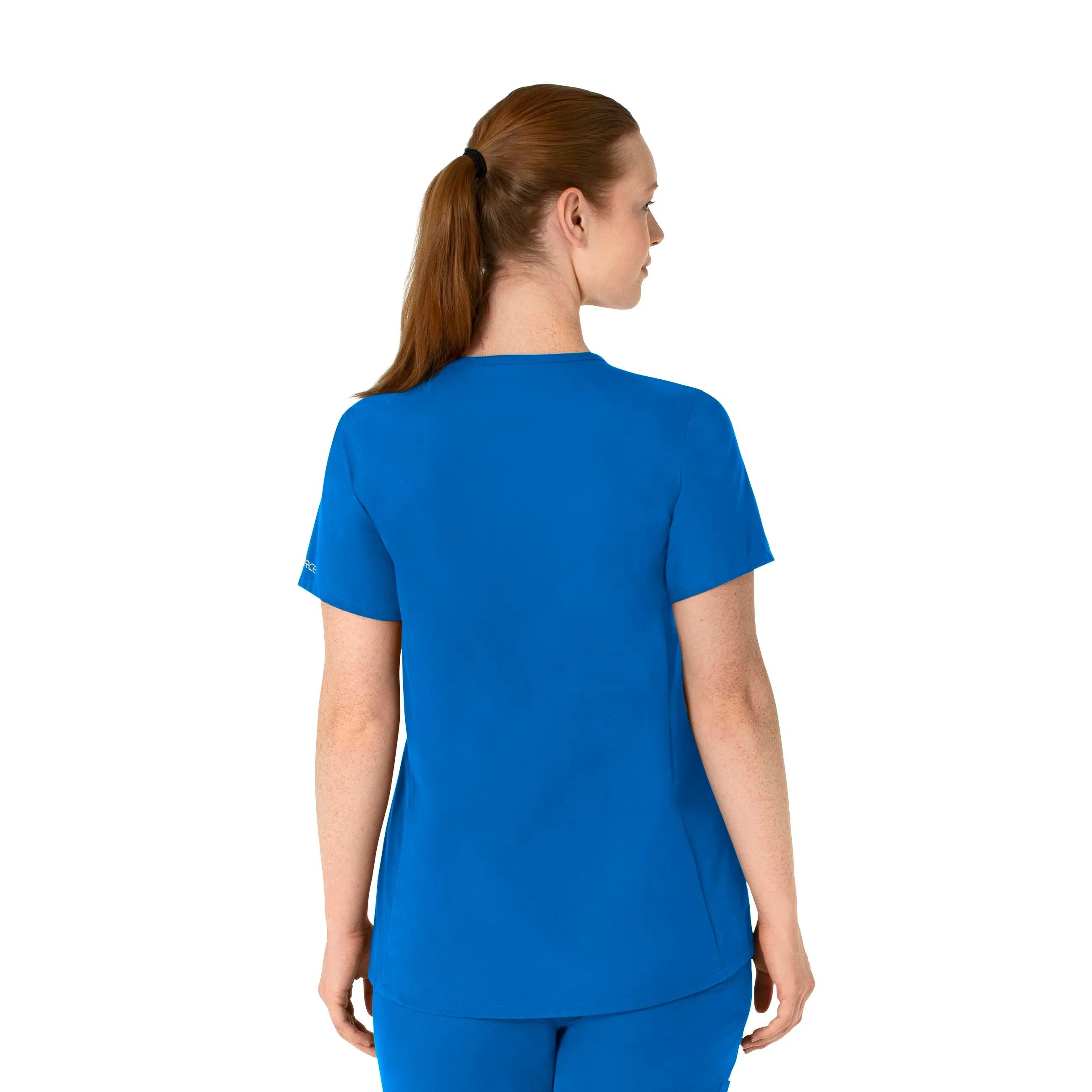 Carhartt Force Essentials Women's Henley Maternity Scrub Top - Royal