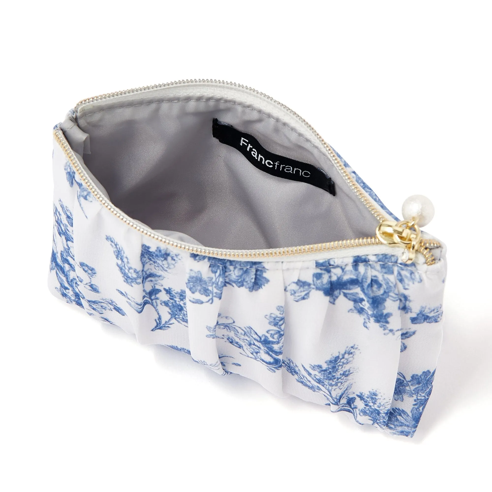 Classic Flower Tissue Pouch Navy