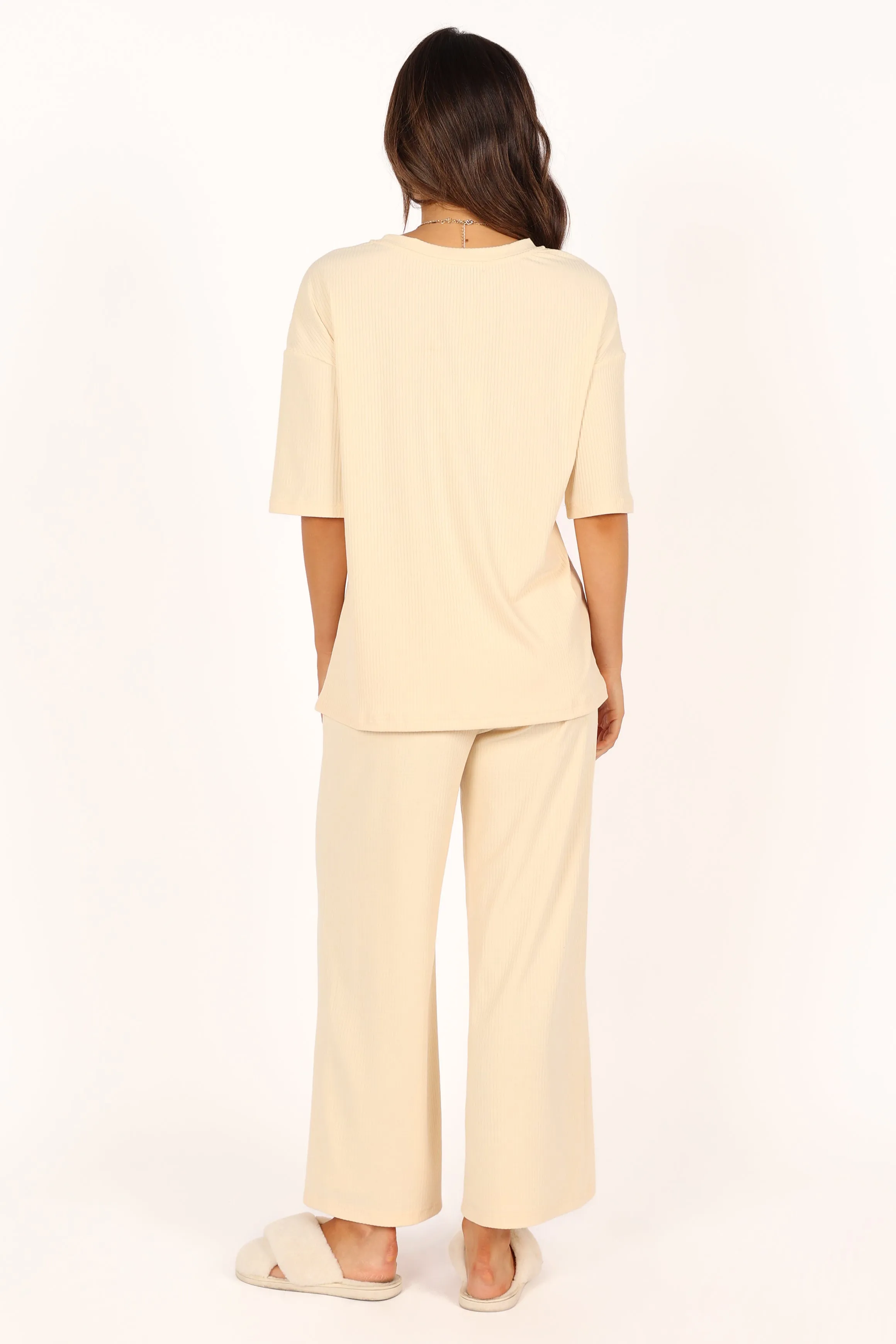 Cleo Rib Set - Cream