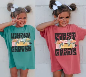 Comfort Colors Back To School Pencil Shirts / All Grades Available/ MULTIPLE COLORS - Type In At Checkout