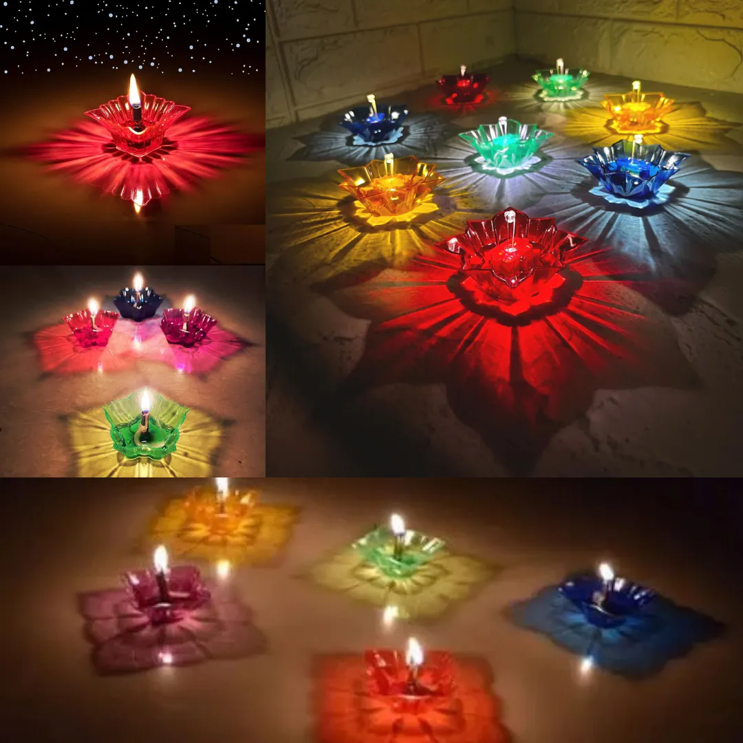 Diwali Special 6 in 1 Combo - 12 Pc 3D Diya, Gobble Tic Tac Toe, FingerTip Rotation Magic Bean, 8.5 inch LCD Tablet