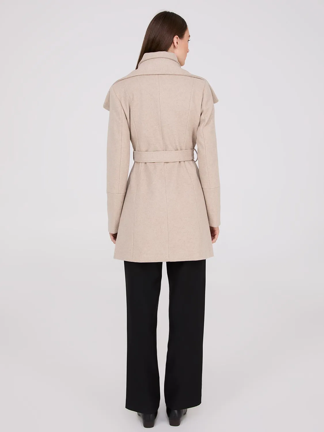 Double Collar Wrap Coat