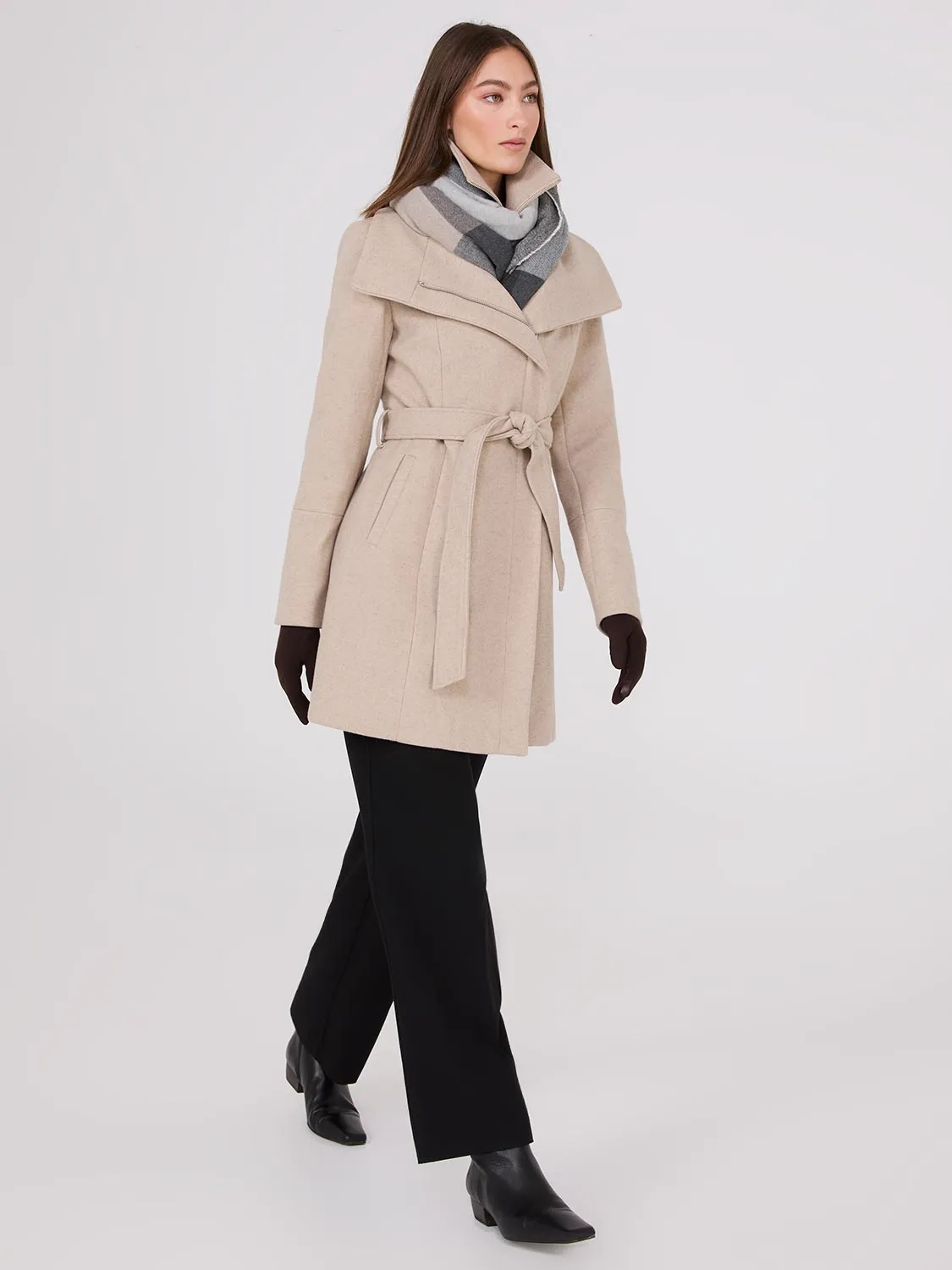 Double Collar Wrap Coat