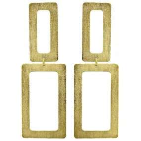 Double Rectangle Earrings