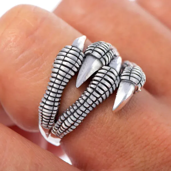 Dragon Claw Ring - Sterling Silver
