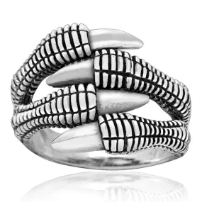 Dragon Claw Ring - Sterling Silver