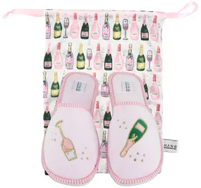 Foldable Travel Slippers Champagne- Large
