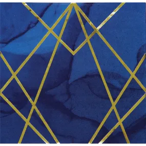Geode Navy and Gold Large Napkins