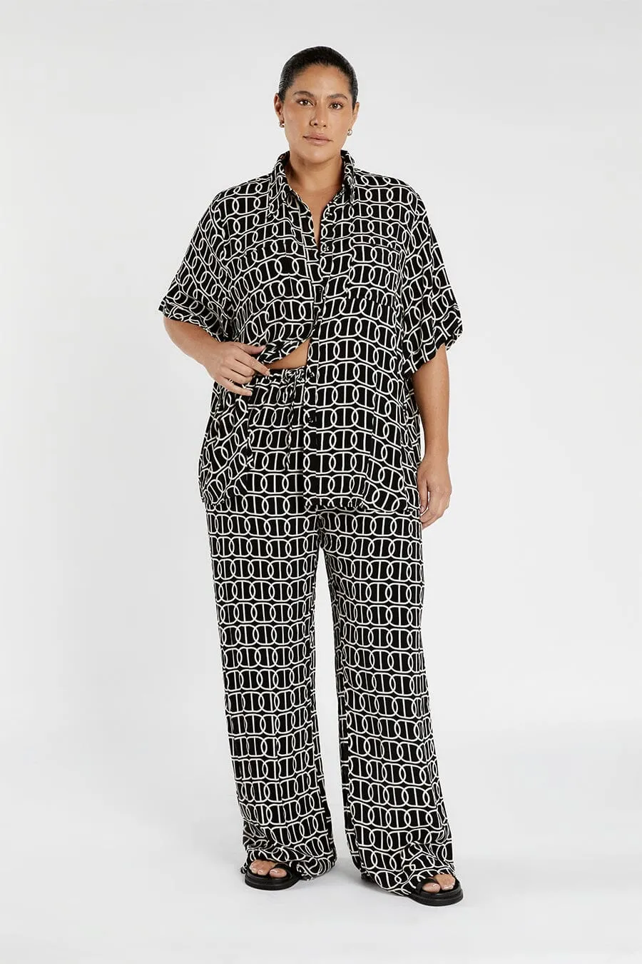 IZZIE CHAIN DRAWSTRING PANT