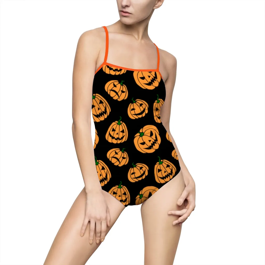 Jack-o-Lanterns One-piece Spaghetti Strap Swimsuit