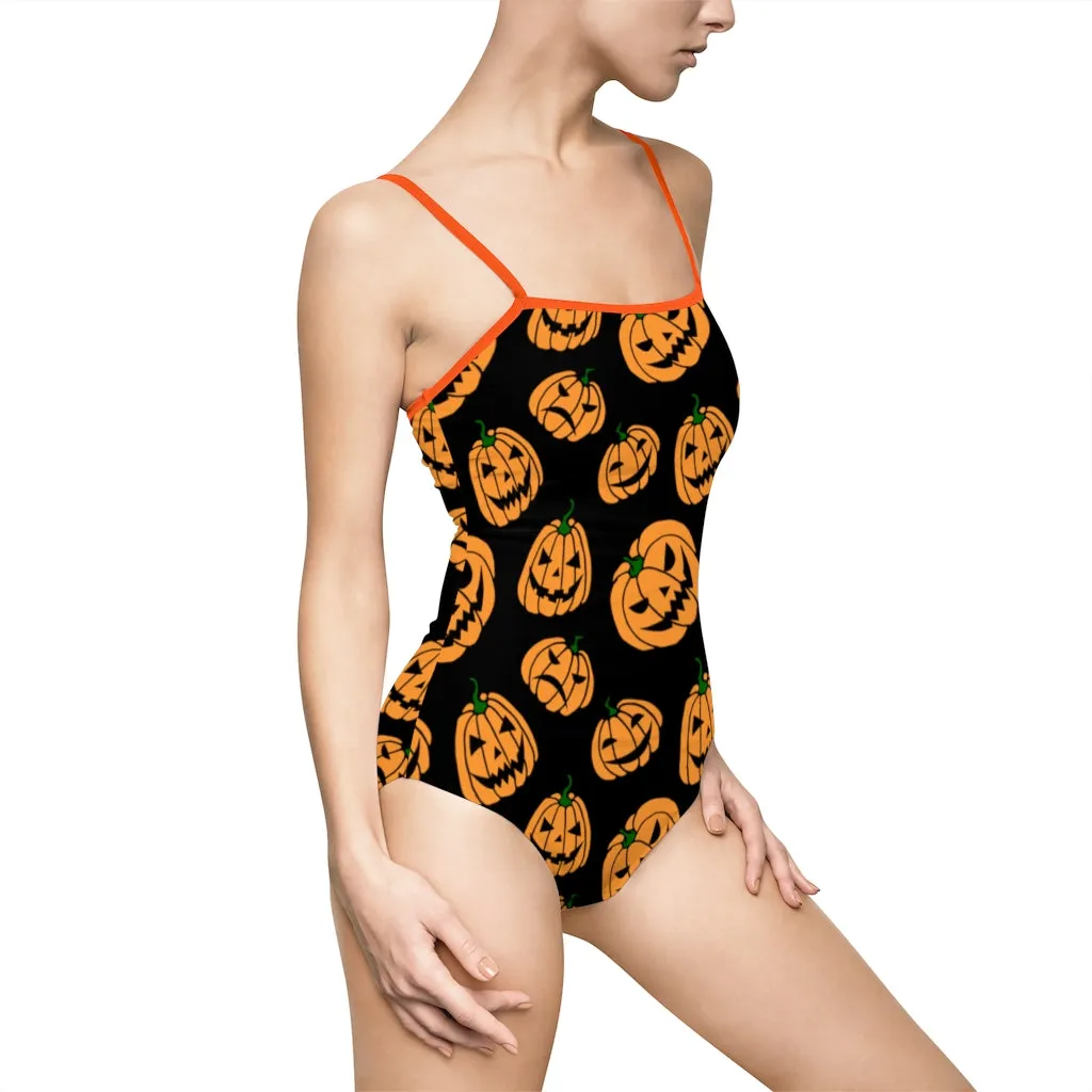 Jack-o-Lanterns One-piece Spaghetti Strap Swimsuit