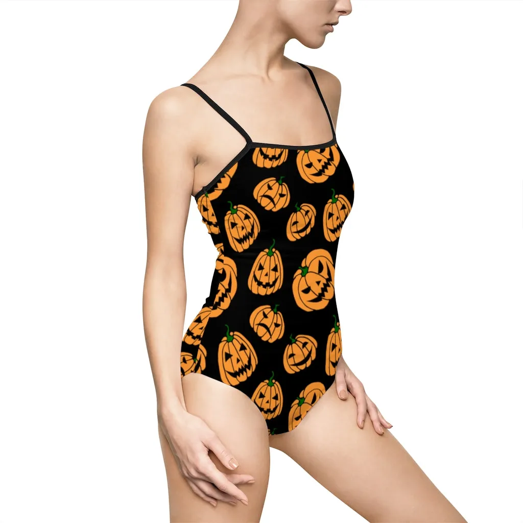 Jack-o-Lanterns One-piece Spaghetti Strap Swimsuit