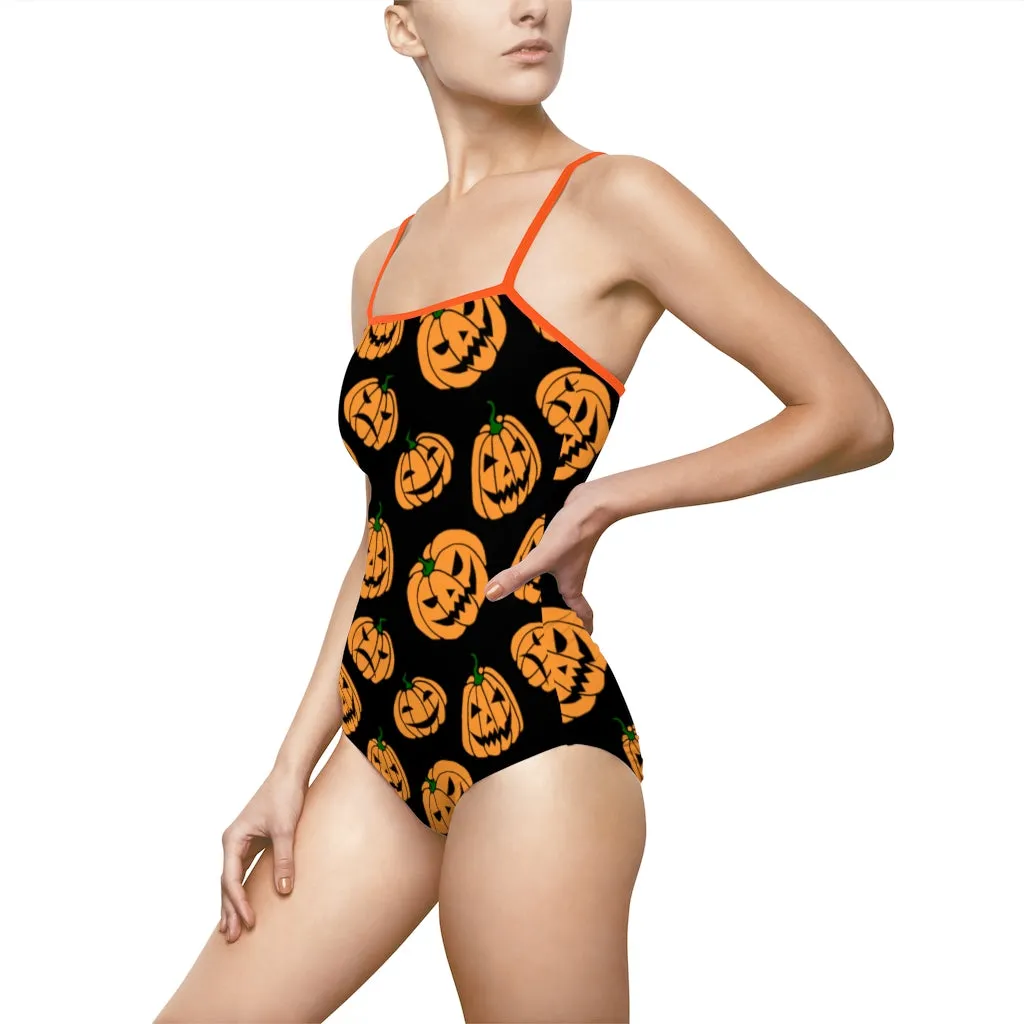 Jack-o-Lanterns One-piece Spaghetti Strap Swimsuit