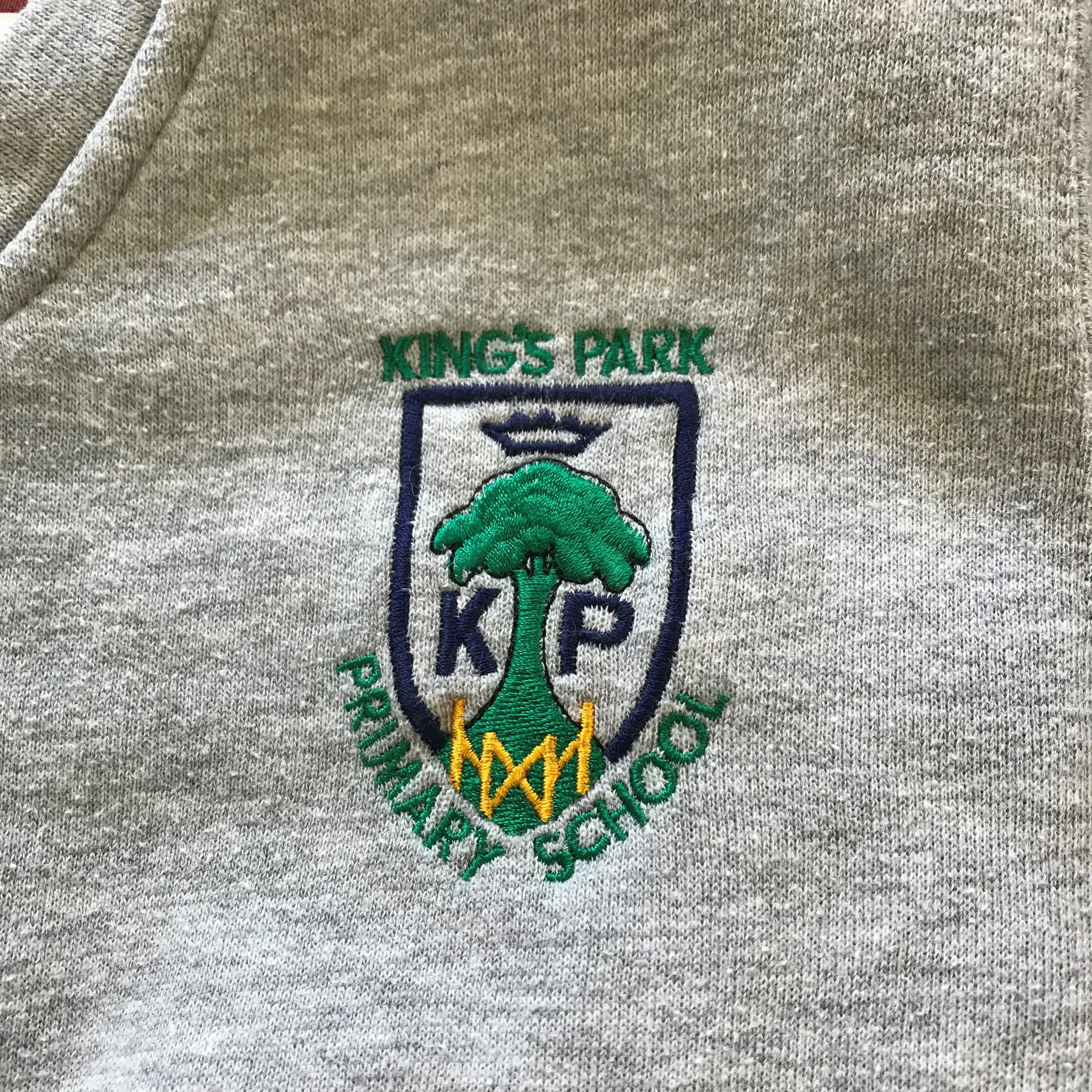 *Kings Park Primary Light Grey V-neck Jersey