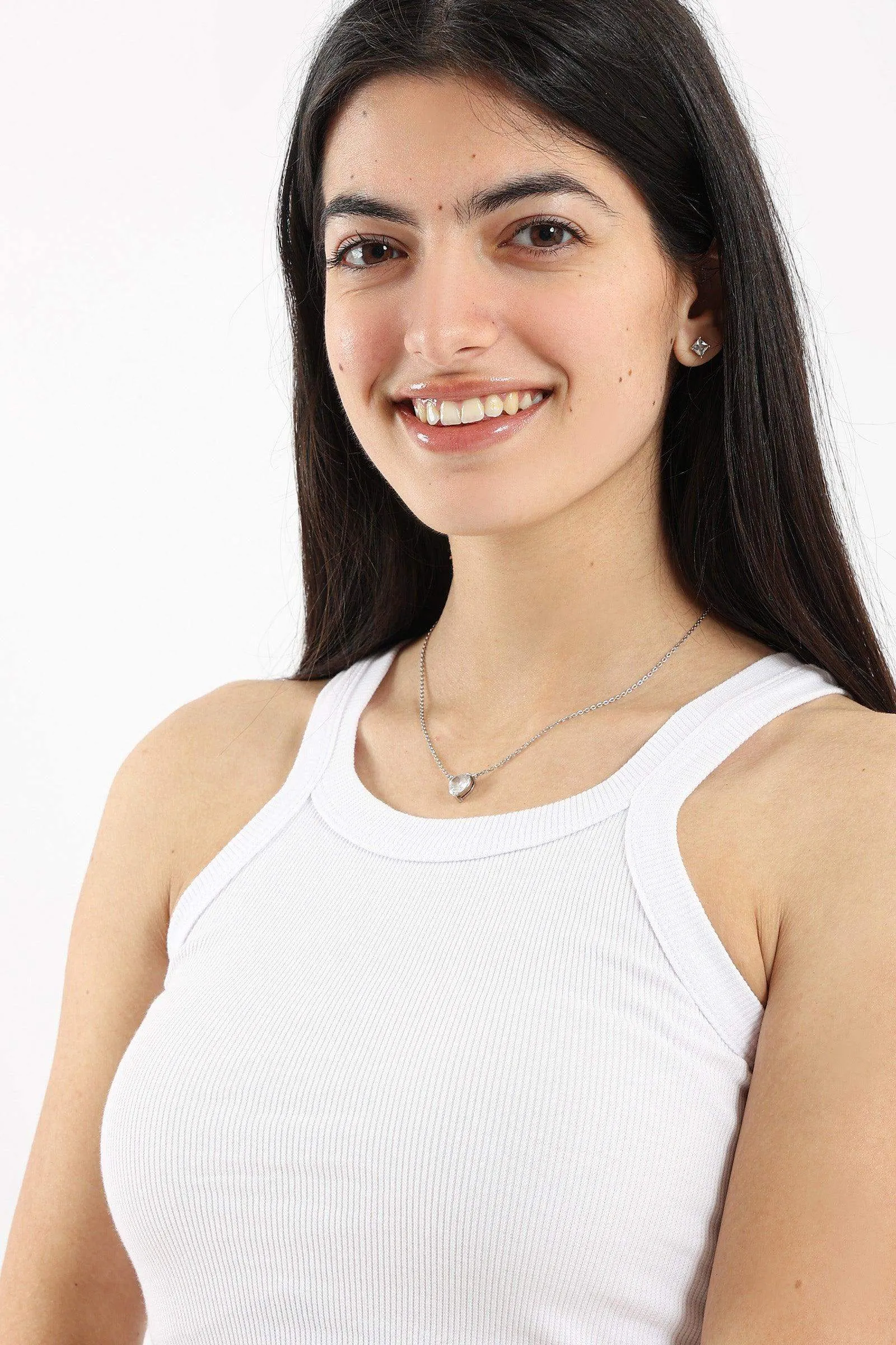 Narrow Cut Ribbed Tank Top