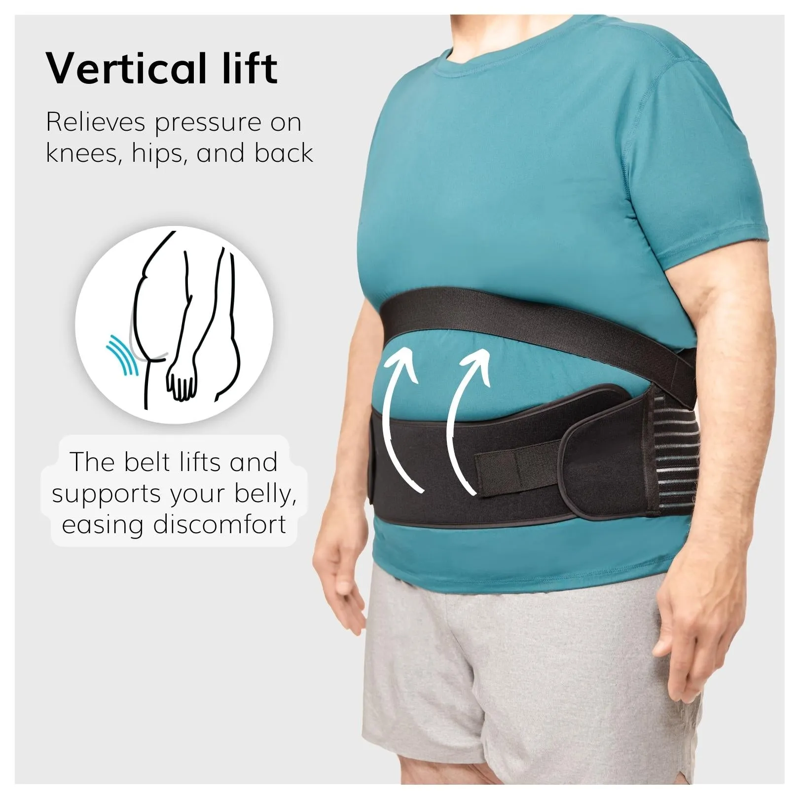 Obesity Belt Stomach Holder - Belly Support Band & Abdominal Pannus Sling