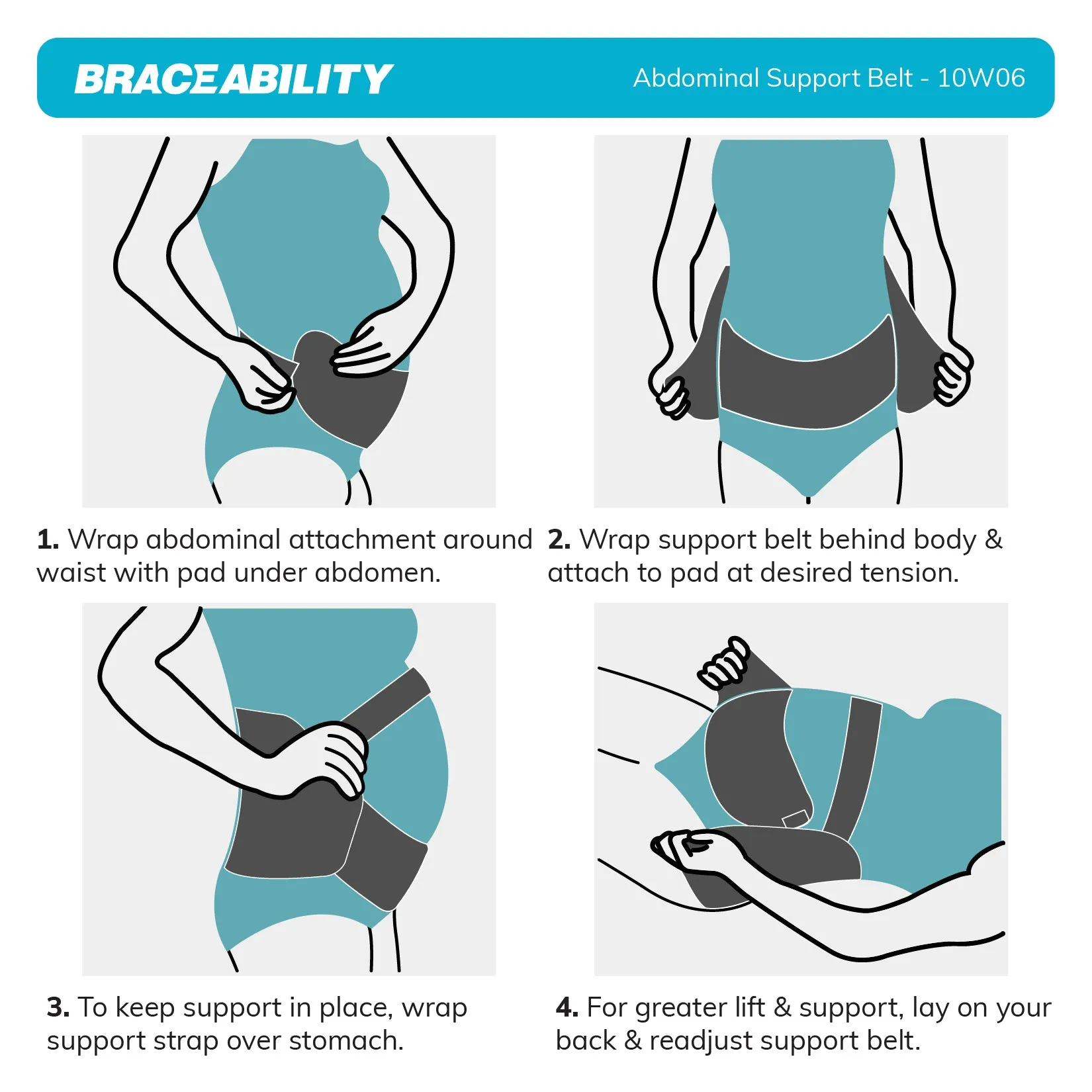 Obesity Belt Stomach Holder - Belly Support Band & Abdominal Pannus Sling