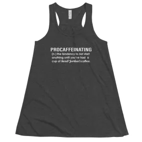 Procaffeinating Women's Flowy Racerback Tank