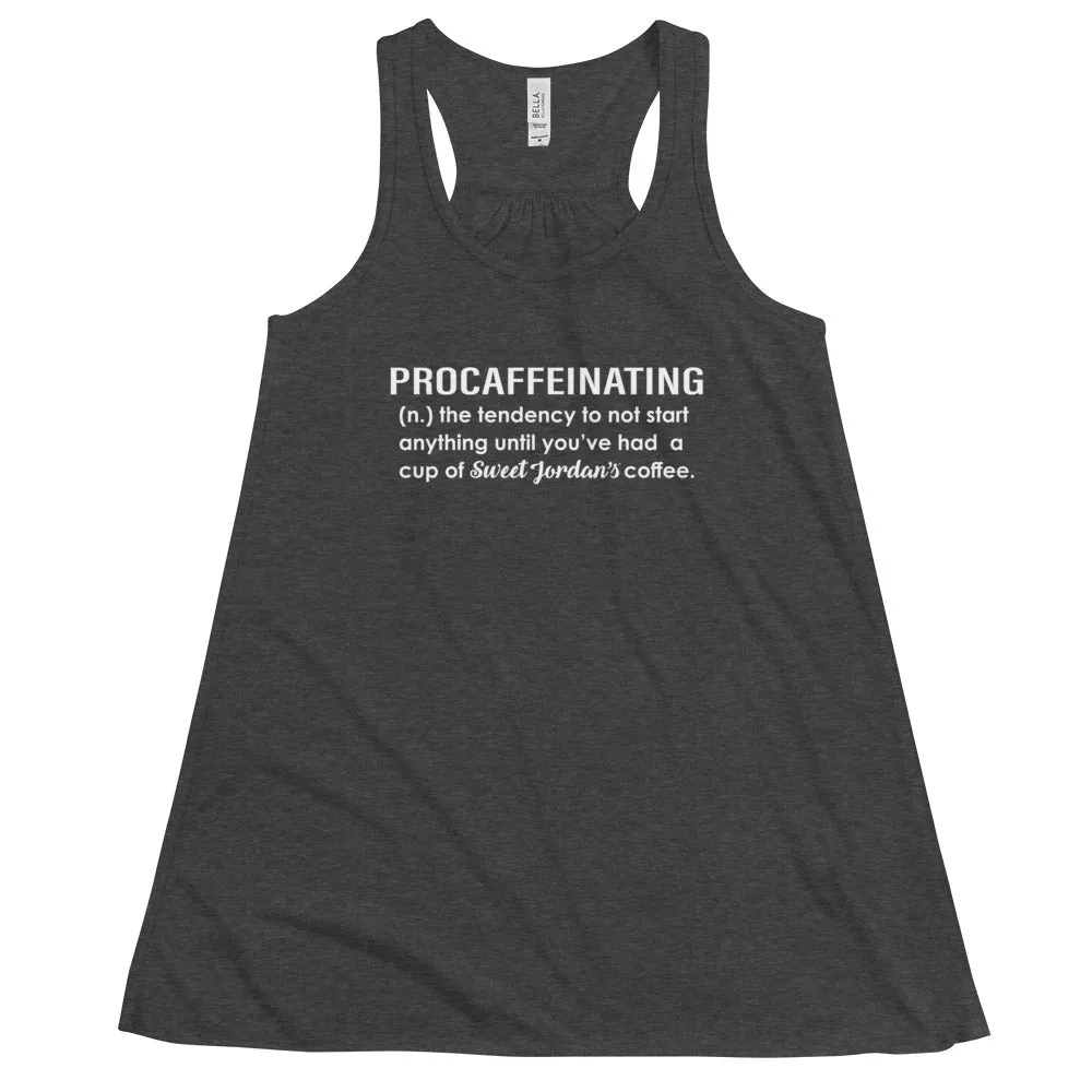 Procaffeinating Women's Flowy Racerback Tank