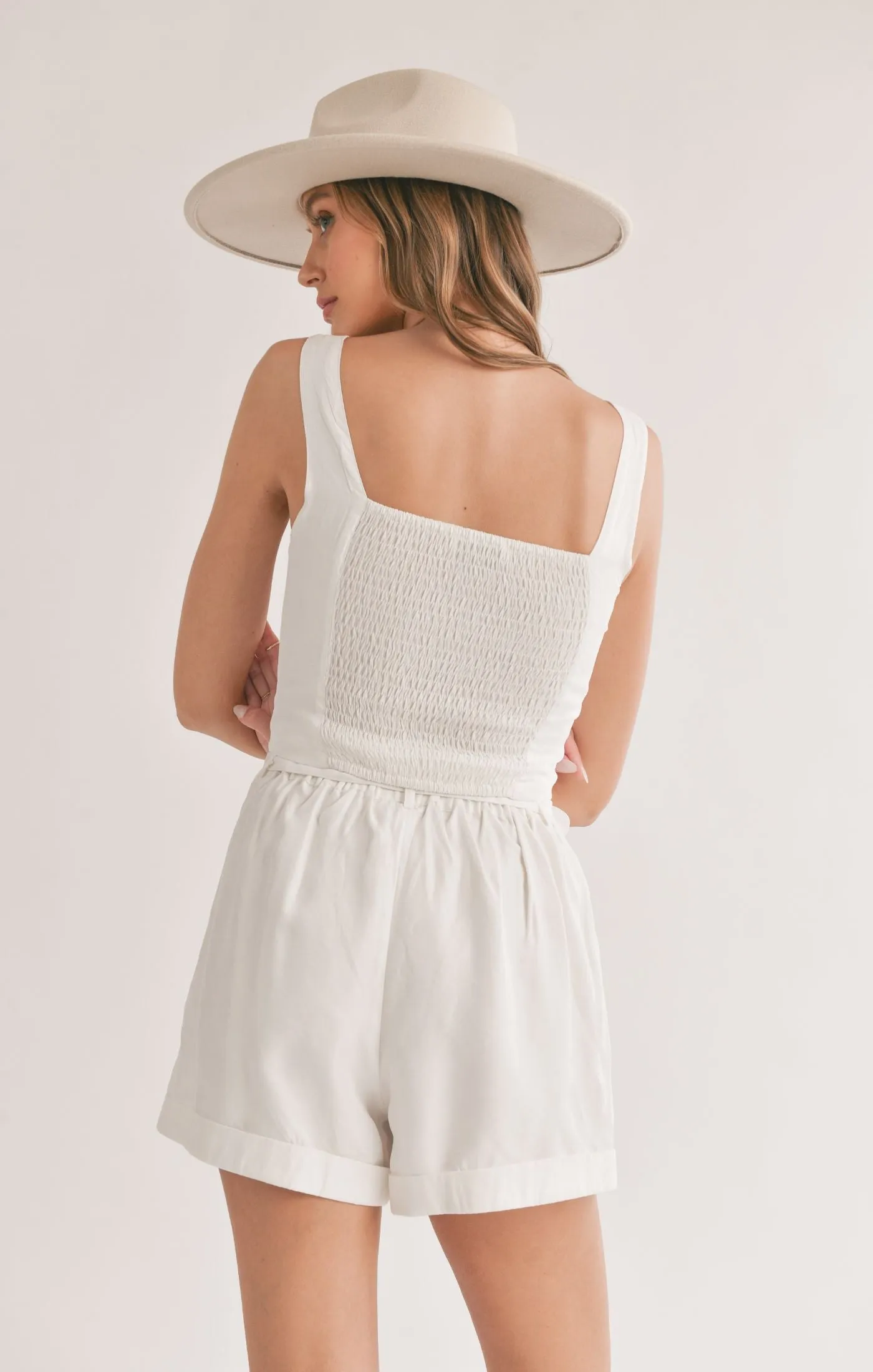 Sadie And Sage Dunes Corset Seam Tank Top