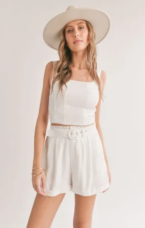 Sadie And Sage Dunes Corset Seam Tank Top