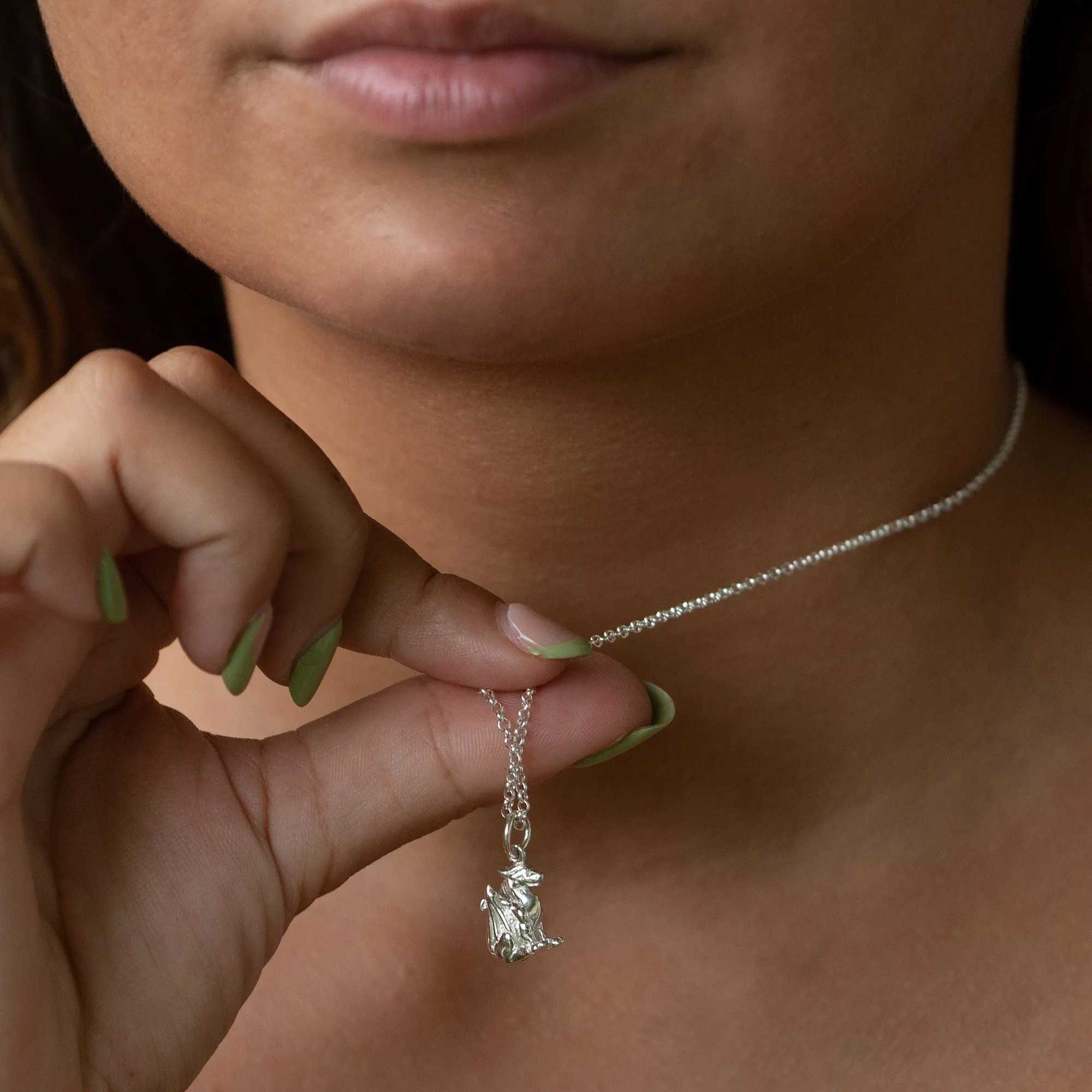 Silver Dragon Necklace