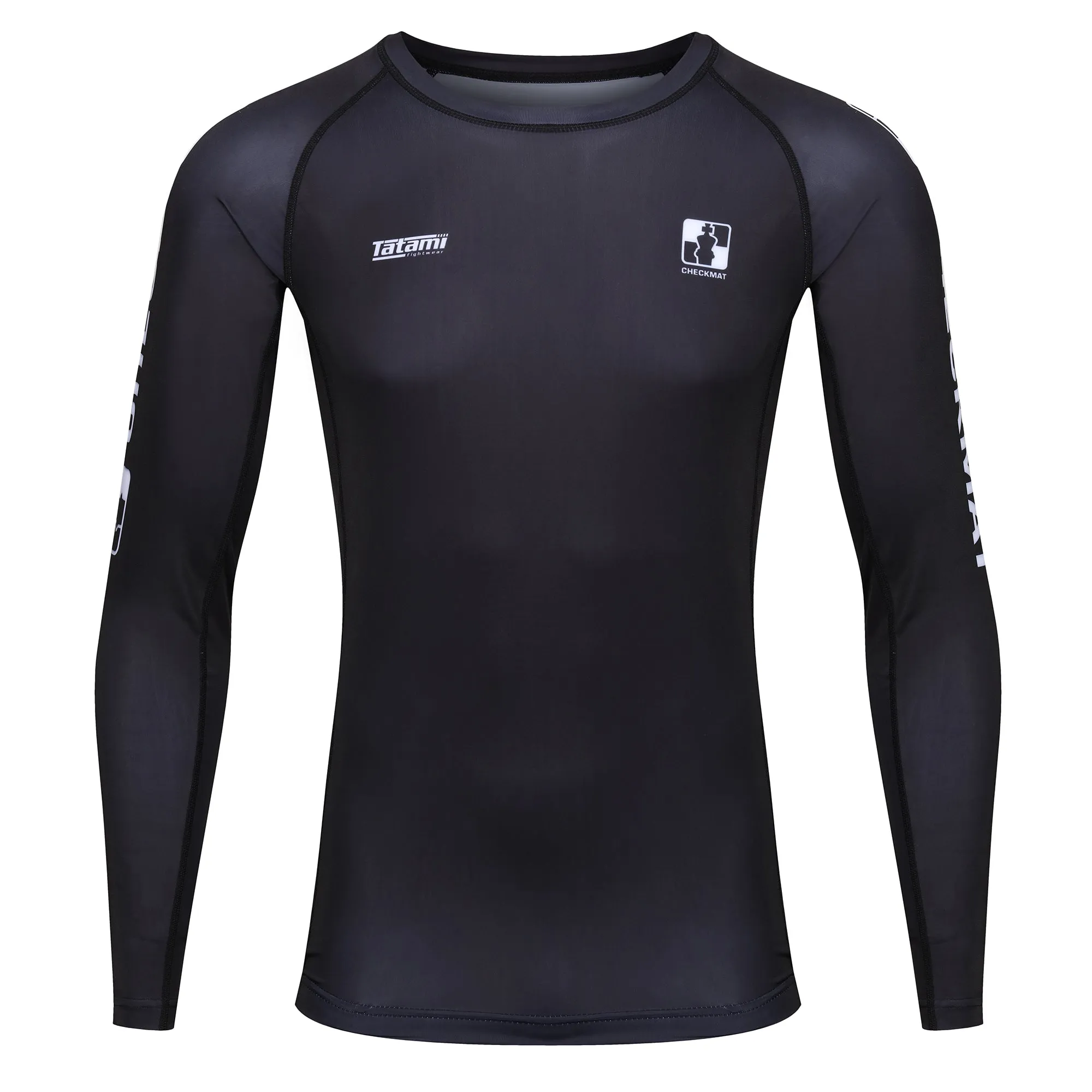 Tatami X Checkmat Team Long Sleeve Rash Guard - Black