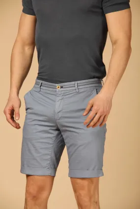 Torino Tapes men's chino bermuda in stretch gabardine with ribbons slim fit